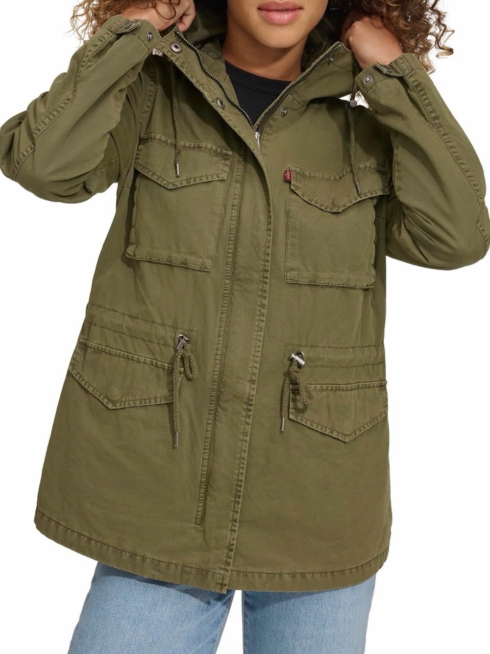 Levi's Olive Green Utility Anorak Jacket - Women's Medium